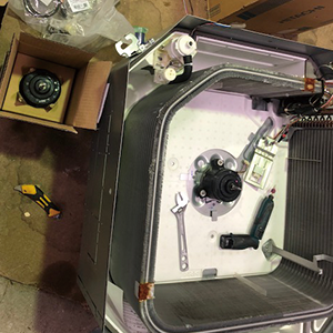 部品の交換・洗浄